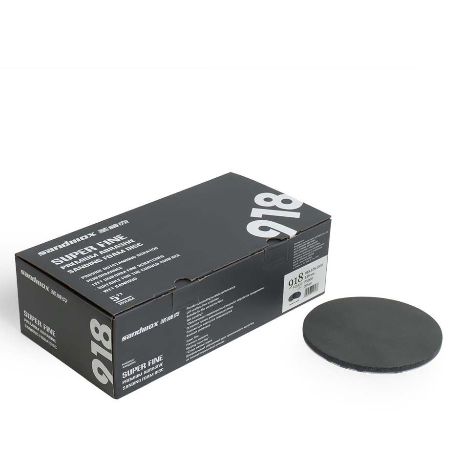 Диск шлифовальный на тканево-поролоновой основе 918 Superfine foam, D=125 мм, Р2000 (упак 20шт), 918.125.2000, Sandwox