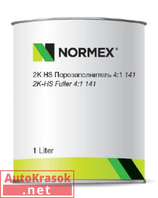 2K HS Порозаполнитель 141, 4:1 (серый), 0,8л 928619174S, Normex