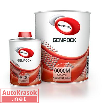 Лак матовый G6000M Clear Matt HS, 1 л (без отв.), G-6000M-1000, General