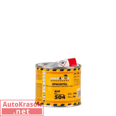 Шпатлевка 504, с алюминием, цвет серый, 0,25 кг, 15042, CHAMALEON