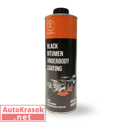 Роксель Про Антигравийное антикоррозийное покрытие, неокрашиваемое, черное, 1 л, 465243, RoxelPro