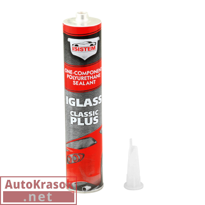 Клей-герметик Iglass Normal для вклейки автостекол, черный, 310мл, IS-IGL-310-AN, ISISTEM
