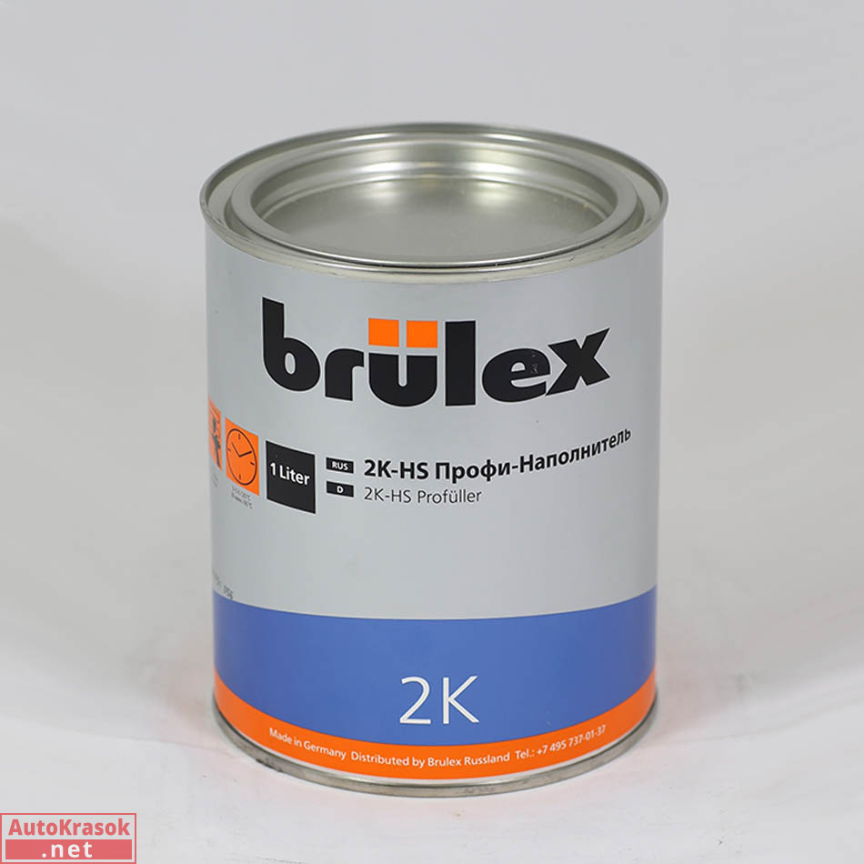 2К HS грунт порозаполнитель Профи, 1 л, BRULEX