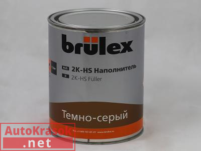 Грунт-наполнитель Brulex 2К HS (темно-серый), 1л 60003109, BRULEX