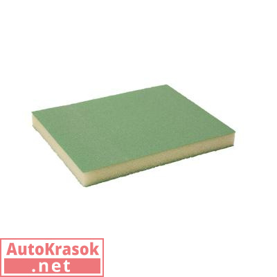 Абразивная губка двусторонняя 2*2, Ultrafine Green, размер 123*98*13 мм, 9010040, Kovax