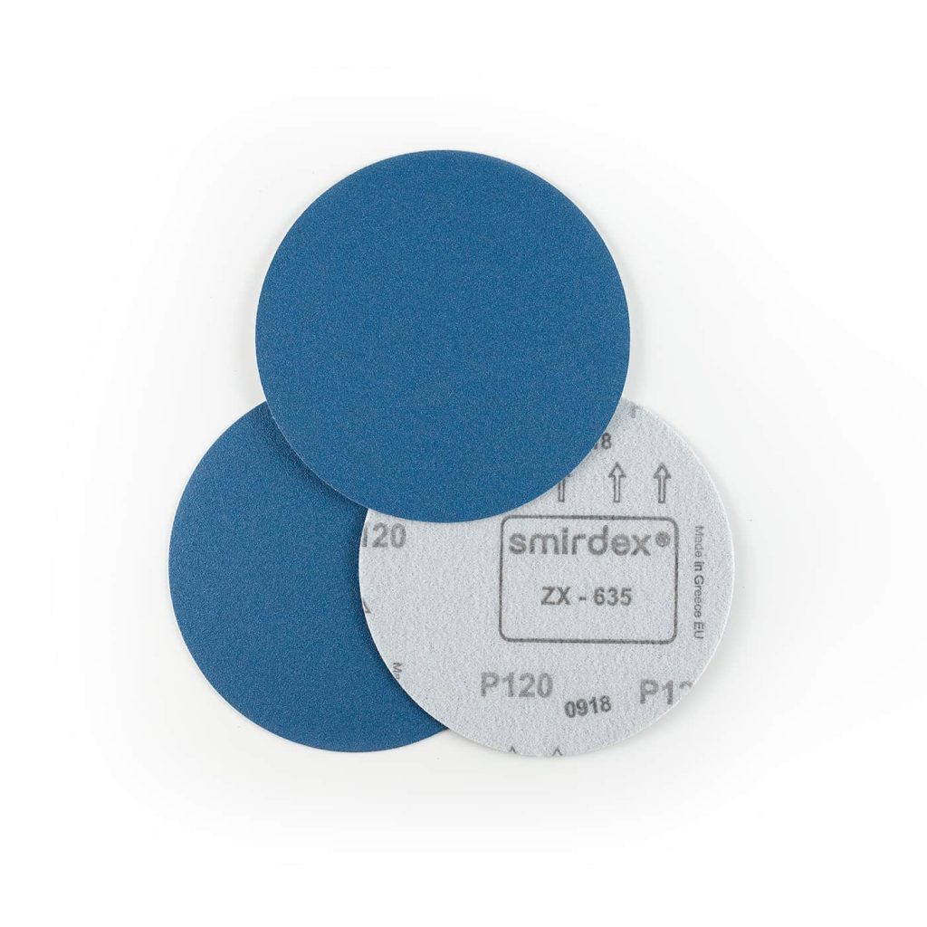 Шлифовальный круг ZX-635 Zirconia, диаметр 150 мм, без отверстий, P120, 635410120, SMIRDEX