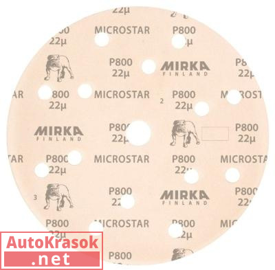 Шлифовальный круг Mirka MICROSTAR 150мм 15 отверстий P1500, FM61105094, Mirka
