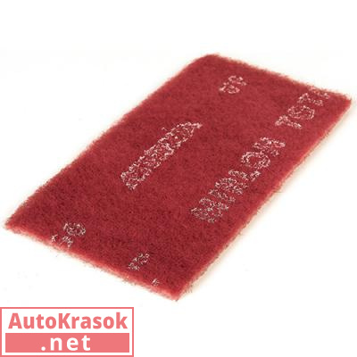 Скотч брайт MIRLON TOTAL губка 115x230мм VF 360 (красный), 8111202537, Mirka
