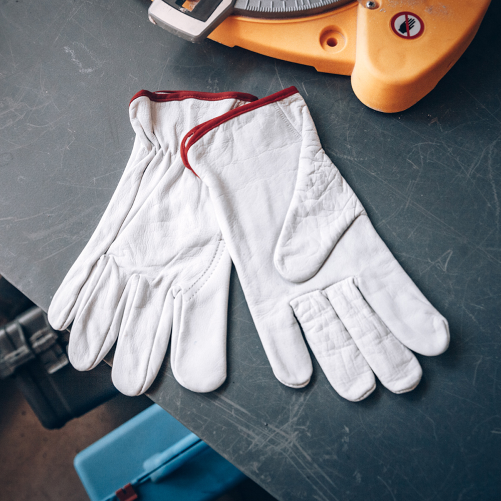 Перчатки рабочие из кожи буйвола Smithcraft, цвет белый, размер XL, Jeta Safety