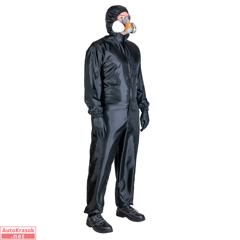 Комбинезон малярный многоразовый Ninja, черный, размер XXL, Jeta Safety