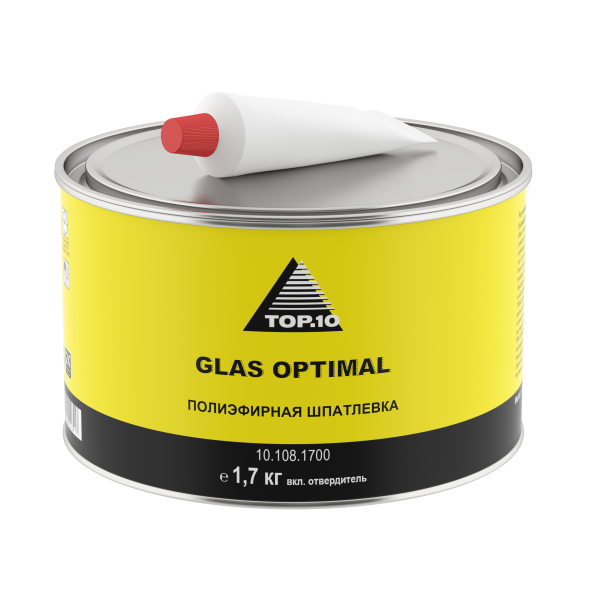 Шпатлевка GLAS OPTIMAL 1,7 кг, 10.108.1700, TOP.10