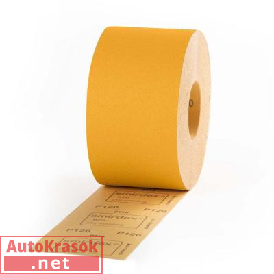 Шлифовальная бумага в рулонае SMIRDEX 820 Yellow, без липучки, 115 мм*50 м, P60, 820120060, SMIRDEX