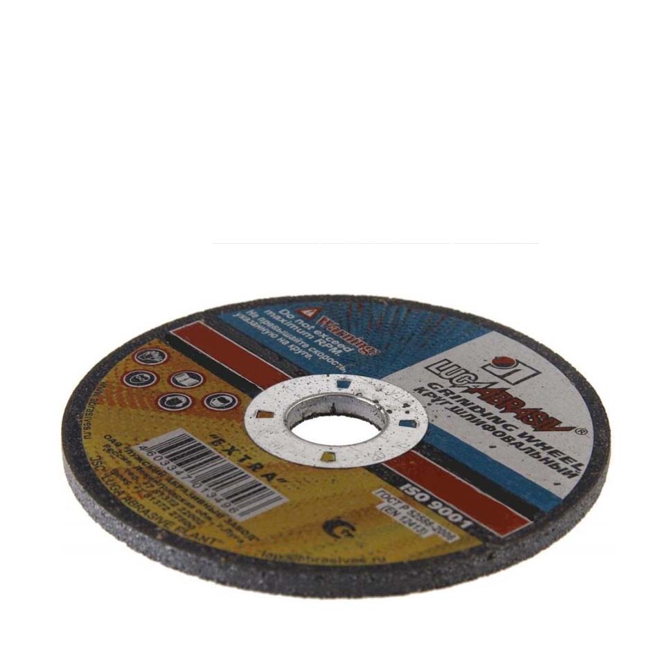 Круг шлифовальный по металлу, 125*6,0*22 мм (для УШМ), 1 125 6 22.23 A 24 R BF 80 ex., Луга-Абразив