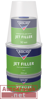 Грунт Солид JET FILLER 3K, серый 0,65л 333.0650, SOLID
