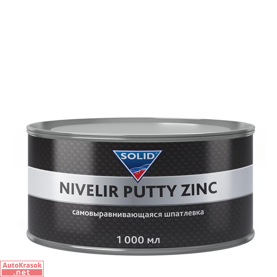 Шпатлевка самовыравнивающаяся с цинком SOLID PROFESSIONAL LINE NIVELIR PUTTY ZINC,1 л, SOLID