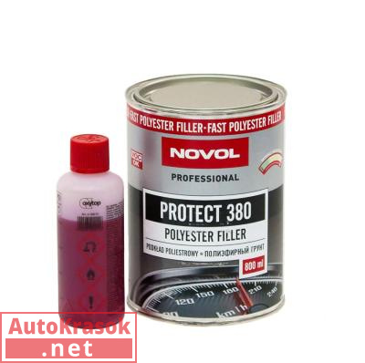 Грунт Protect 380 полиэфирный Новол, 0,8+0,08 л 90016, Novol