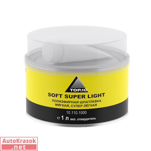 Шпатлевка SOFT SUPER LIGHT 1 л, 10.110.1000, TOP.10
