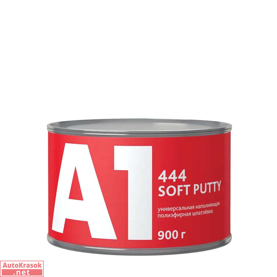 Шпатлевка универсальная 444 SOFT PUTTY, легкошлифуемая, 900 гр, A1 Шпатлевка универсальная 444 SOFT PUTTY, легкошлифуемая, 900 гр, A1