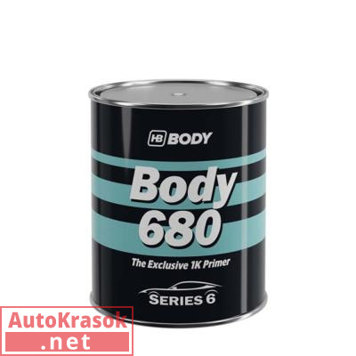 Грунт быстросохнущий SERIES 6, 680 1K Fillihg Primer Grey, серый, 0,8 л 6800700001, Body HB