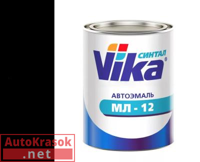 Краска черная, эмаль МЛ-12, 0,8 кг,  VIKA