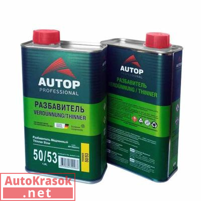 Разбавитель медленный Thinner Slow 50/53, акриловый, 0,5 л, ATP-TR50/53-05, Autop