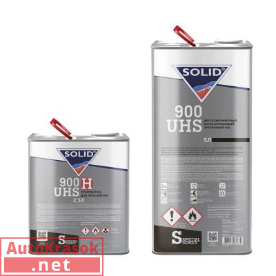 Лак акрил-уретановый SOLID 900 UHS, 5+2,5 л (комплект), 320.7500.1, SOLID