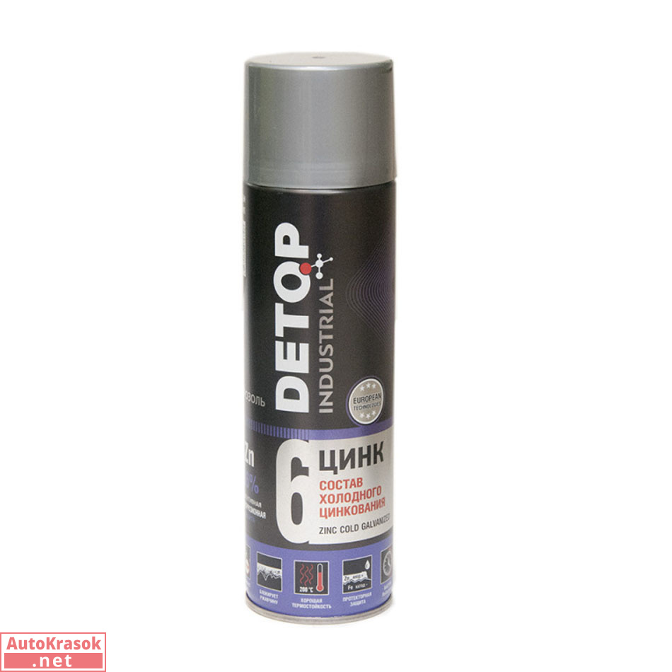 Состав холодного цинкования №6, Zinc Cold Galvanized, Zn 96%, 650 мл, DTI-A07679, DETOP