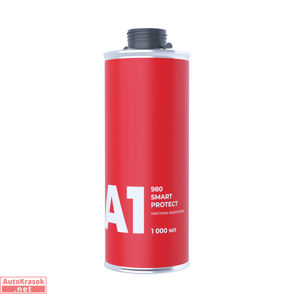 Мастика акриловая 980 Smart Protect, евробаллон, 1 л, A1