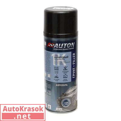 Грунт акриловый 1К ACRYL FILLER, черный спрей-аэрозоль, 520 мл ATN-A70619, AUTON