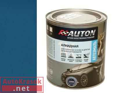 Краска 1115 синяя, автоэмаль алкидная 1К, 0.8 л, ATN-P07192-08 AUTON