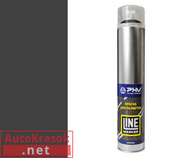 Краска Краска для разметки, PHV line Marker, RAL9017 Черный, аэрозоль, 1000 мл, PHV-A07821 DETOP