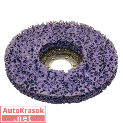 Диск для удаления ржавчины и краски Poly X, 125*22 мм, фиолетовый, для УШМ, 96183, Hamach