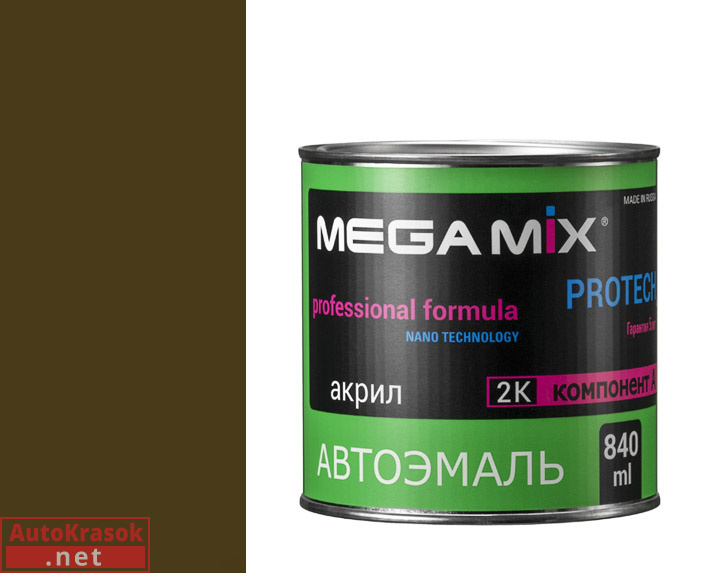 303 Защитный, эмаль акриловая АК-1311, 0,8 кг, , MegaMix