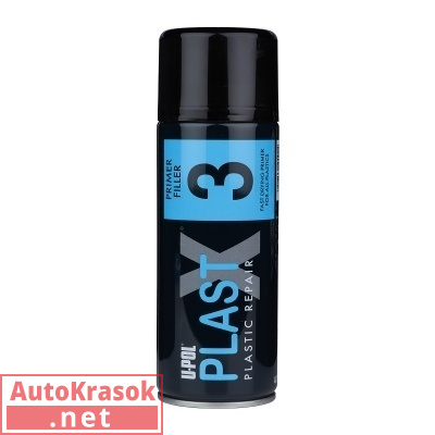 Грунт наполнитель PLAST X 3 , 400 мл PLAS/3, U-POL