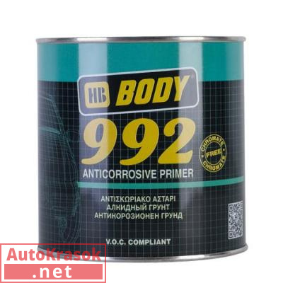 992 Grey антикоррозийный грунт Боди, серого цвета, 5 кг 9920700005, Body HB