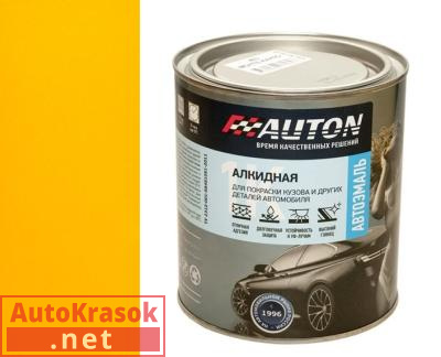 Краска 1035 Желтая, автоэмаль алкидная 1К, 0.8 л, ATN-P07214-08 AUTON