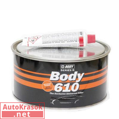 Шпатлевка 610 Extra Adhesion, на все типы оцинковки, бежевая, 1,8 кг, 6100300002, Body HB