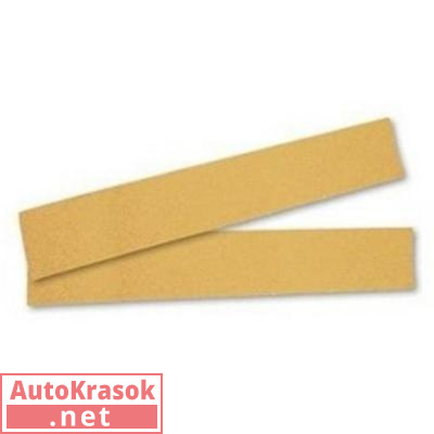 Шлифовальная полоска GOLD B312T 70х420мм на липучке без отв, золотистая P100, 05407, SUNMIGHT