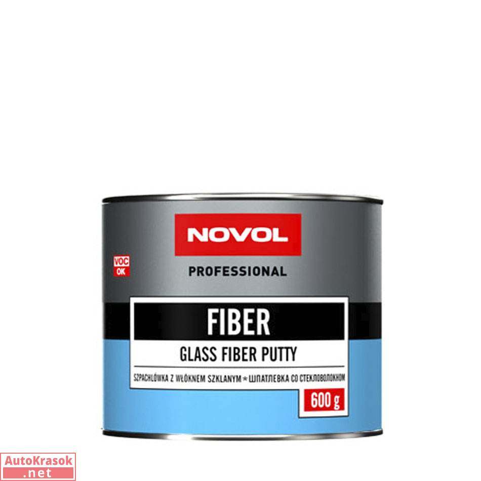 Шпатлевка FIBER со стекловолокном, Новол, 0,6 кг, Novol Шпатлевка FIBER со стекловолокном, Новол, 0,6 кг, Novol