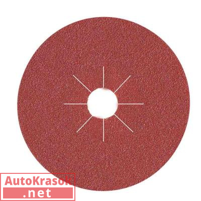 Диск фибровый шлифовальный 930 ALOX Fiber Discs, D=180 мм, Р60, 9300180060, SMIRDEX
