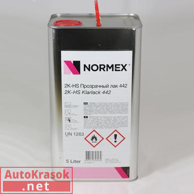 2К HS Прозрачный лак 442, 5л, 932850174, Normex