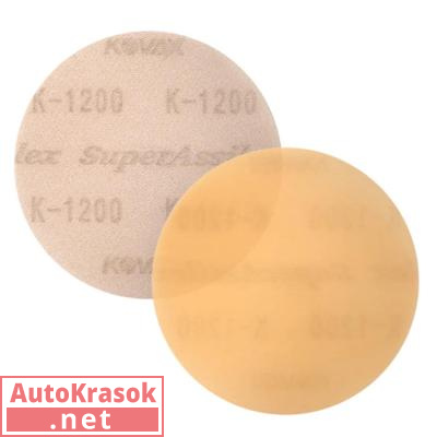 Шлифовальный круг Assilex Orange 75 mm на липучке K1200, 7302507, Kovax