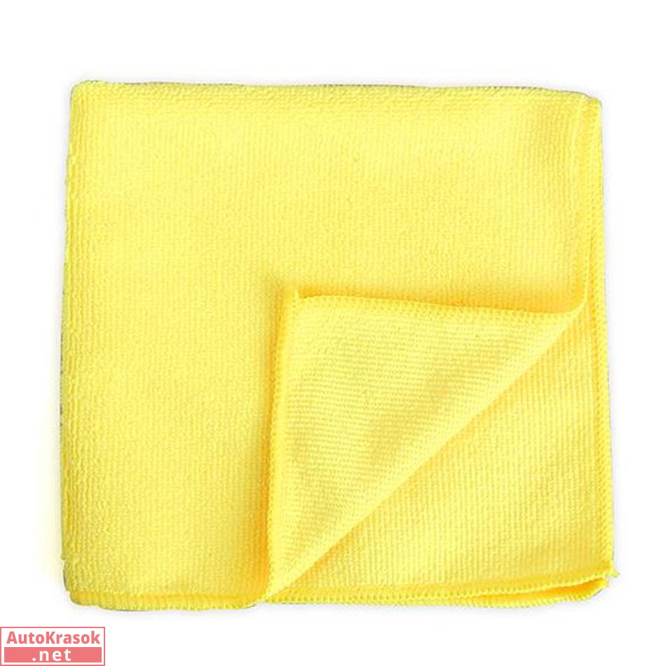 Многоразовая полировальная салфетка MICROSHINE из микрофибры, 260 г/м2, 40х40см., желтая, RoxelPro
