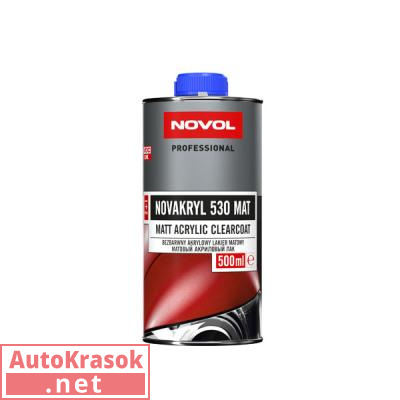 Лак NOVAKRYL 530 MAT матовый 2+1 Новол, 0,5 л, (отвердитель отдельно), 38332, Novol