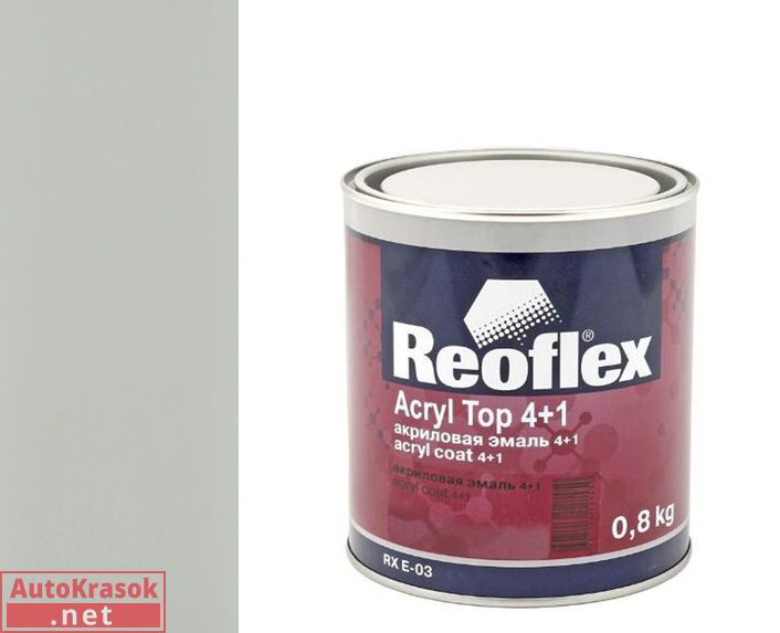 акриловая эмаль 4+1 белая ночь, 0,8 кг, REOFLEX