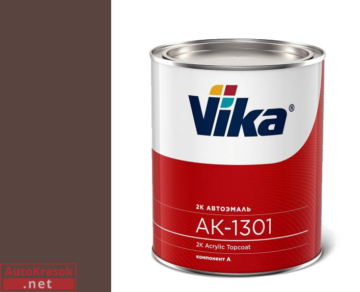 RAL 8017 красно-коричневый, акриловая эмаль АК1301, 0,85 кг, VIKA