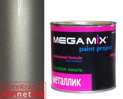 Краска 626 Мокрый асфальт эмаль металлик, 880 мл,  MegaMix