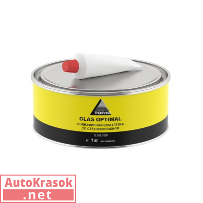 Полиэфирная шпатлевка GLAS OPTIMAL, 1 кг, 10.108.1000, TOP.10