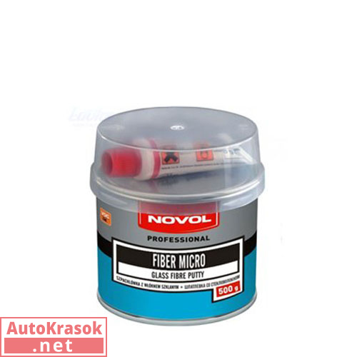 Шпатлевка со стекловолокном Novol Fiber Micro, 0,5 кг, 1231, Novol