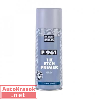 Грунт кислотный 961 ETCH Primer серый, аэрозоль 400 мл 5100700040, Body HB